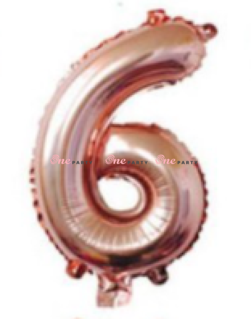 Số 6 lớn hồng gold - cái