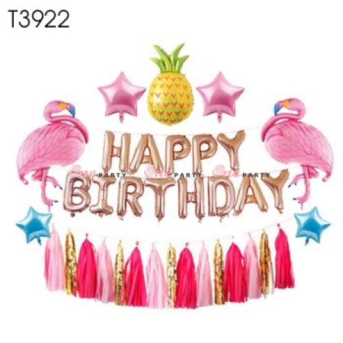 T3922 Set trang trí hồng hạc + trái cây