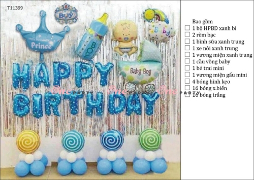 T11399 set bóng vươn miện+rè m+bé trai+xe nôi