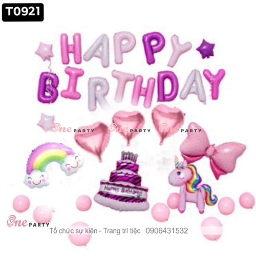 T0921 set ngựa 3D ko cánh hồng - bộ