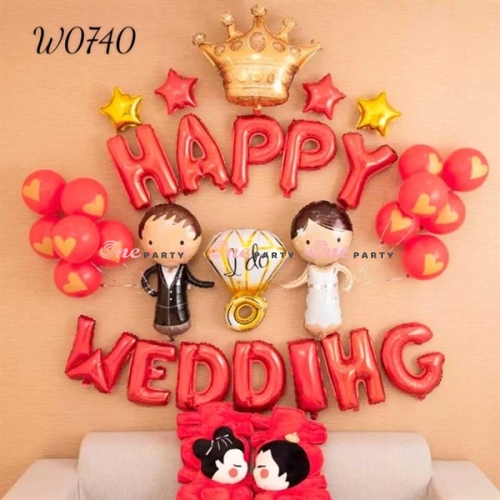 W0740 Set HPWD đỏ v.miện - bộ