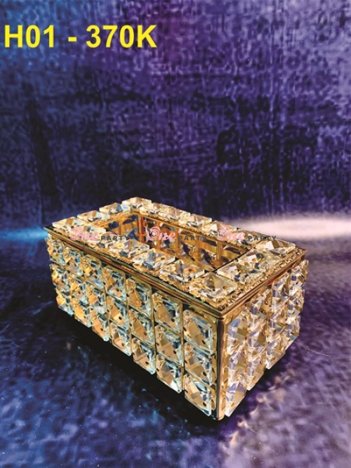 Hộp khăn giấy pha lê - cái