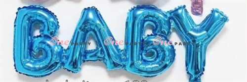 Chữ BABY màu xanh liền - cái
