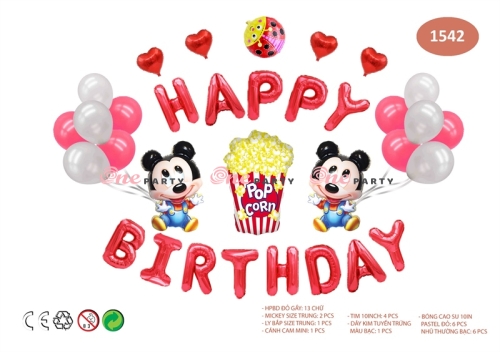 1542 Set bóng mickey - bộ