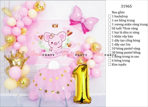 31965 Set bóng trang trí - bộ