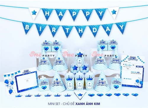 Set mini xanh ánh kim (Bộ)
