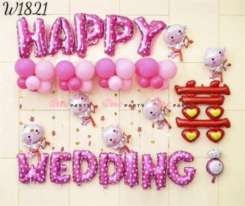 W1821 Set HPWD màu hồng và bé thiên thần - bộ
