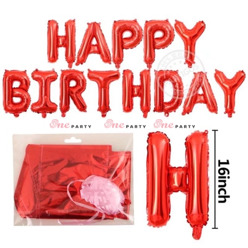 Chữ phao HPBD đỏ - bộ