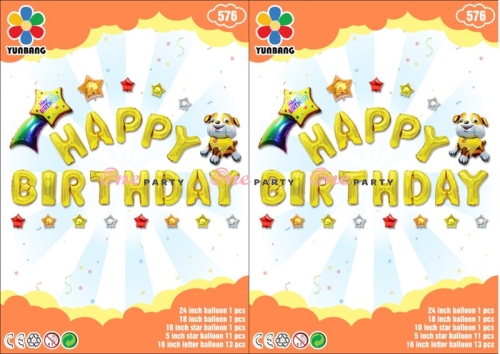 576 Set bóng HPBD - bộ