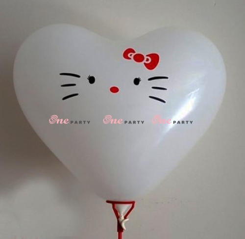 Tim in mặt Kitty túi /50c