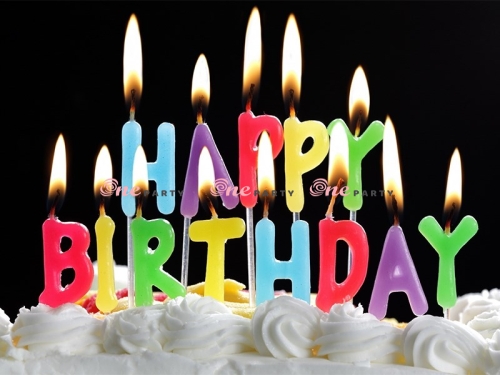Nến chữ happy birthday đủ màu