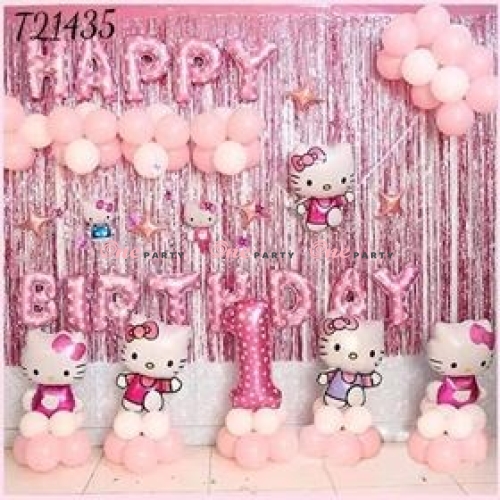 T21435 Set trang trí kitty - bộ