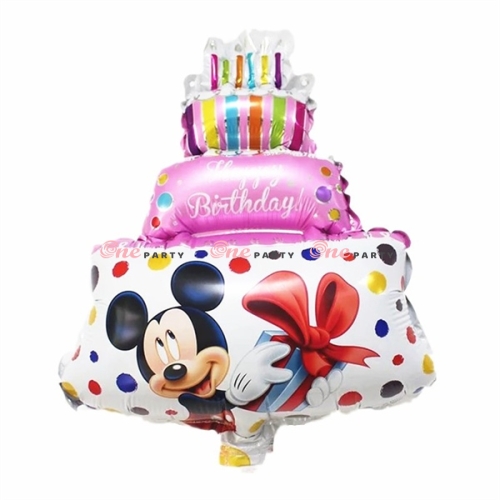 Bánh kem mickey hồng trung