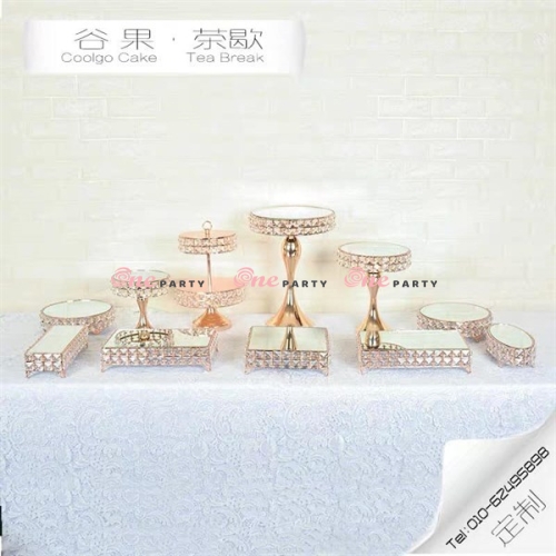 Kệ phụ kiện trang trí cao cấp pha lê - bộ/12 món