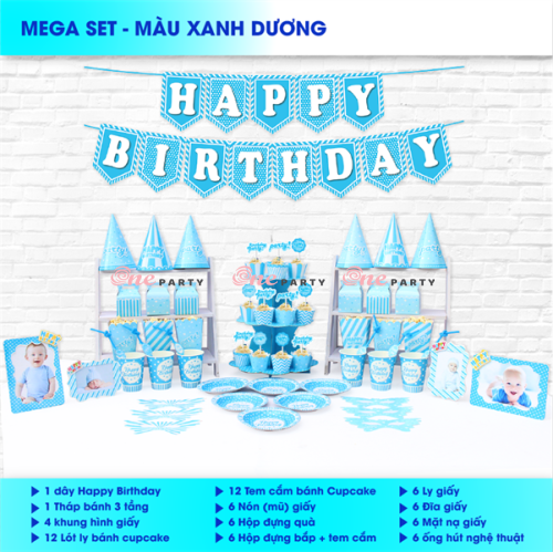 Sét bi xanh dương - bộ