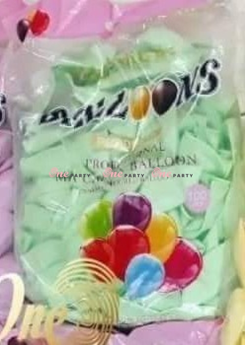 Pastel 10in Bạc Hà Nhạt - túi 100 cái