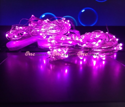 Đèn LED 3m hồng - dây