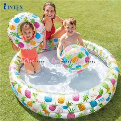 Hồ phao intex 1m32 tặng banh và phao bơi - cái