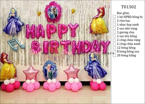 T01302 Set bóng công chúa - bộ