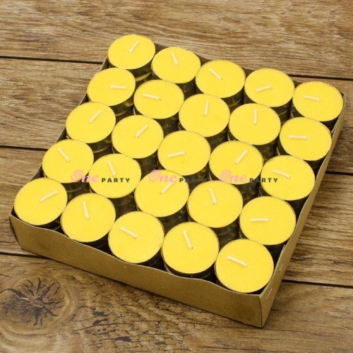 Nến tealight vàng hộp/100V