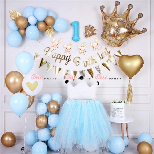 T11623 Set bóng trang trí vây lưới ghế - bộ