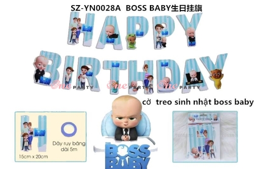 Dây chữ HPBD boss baby- Dây