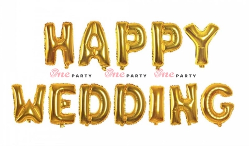 Happy wedding Vàng - bộ
