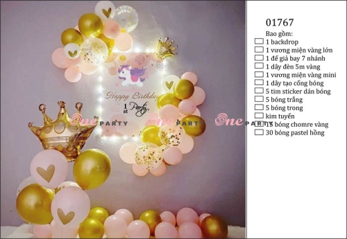 01767 Set bóng Ngựa và vm vàng - bộ