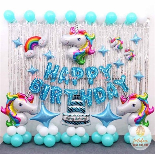 T01494 Set bóng ngưỡi unicorn - bộ