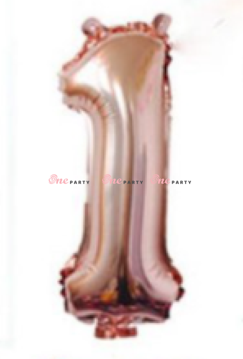 Số 1 lớn hồng gold - cái