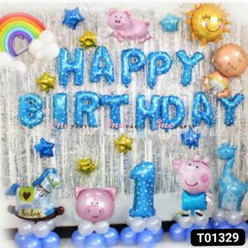 T01329 Set heo peppa & ngựa gỗ - bộ