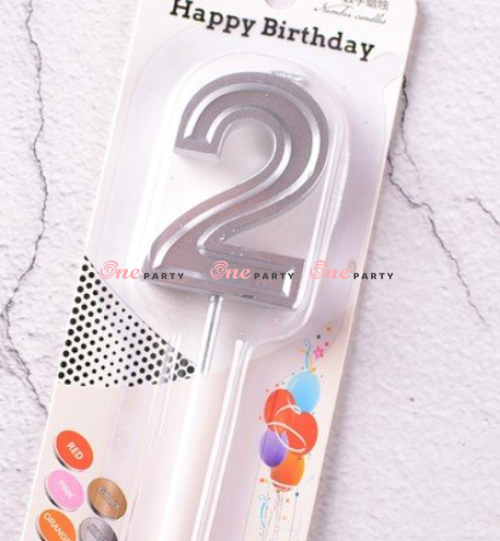 Nến số 2 Bạc