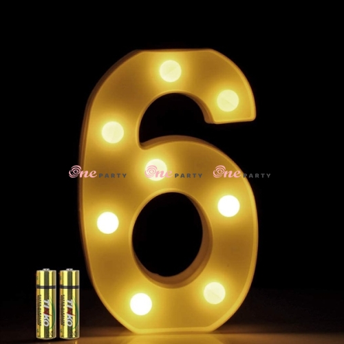 Số 6 đèn led - cái