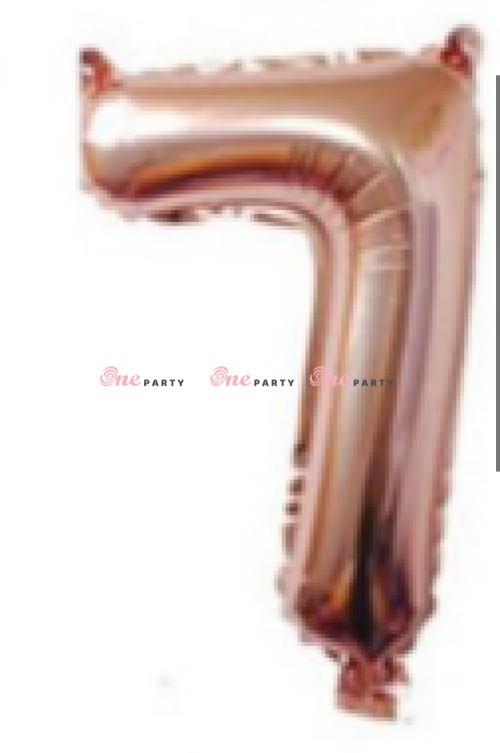 Số 7 lớn hồng gold - cái