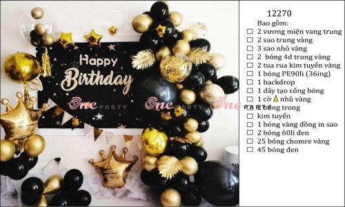 12270 Set bóng đen vàng huyền bí - bộ