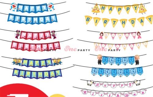 Dây Happybirthday theo chủ đề