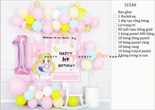 31540 Set bóng trang trí - bộ