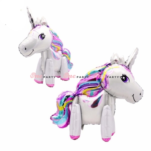 Ngựa sừng 3d trắng hok cánh - cái