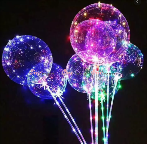 Bóng Galaxy (pe 18ing + bộ que trong + đèn) - bộ