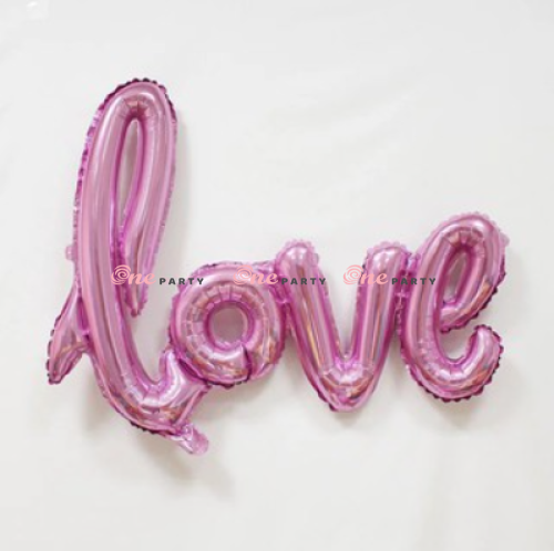 Chữ Love liền Hồng - cái