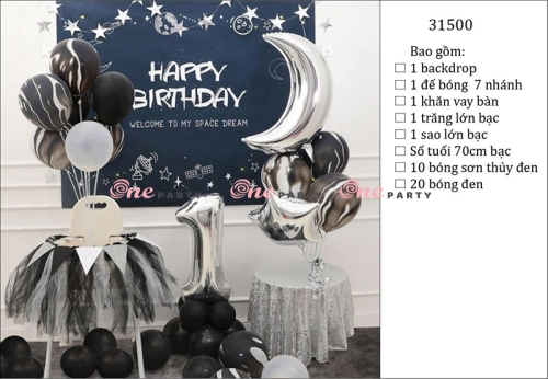 31500 Set bóng đen trăng sao - bộ