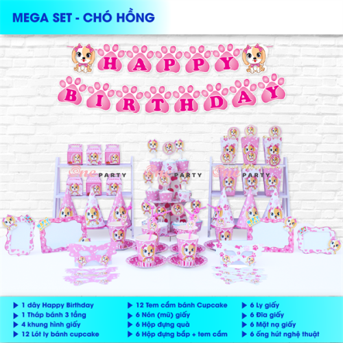 Sét chó hồng - bộ
