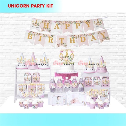 Set ngựa Unicorn 3D