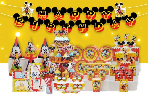 Set 6 món chủ đề Mickey Vàng - bộ