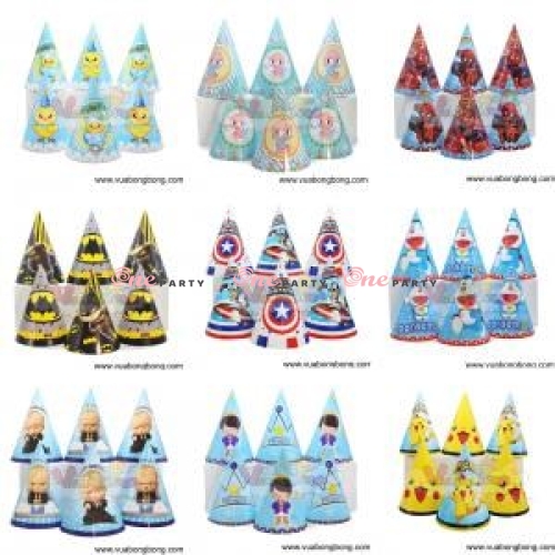 Nón theo chủ đề 6 cái