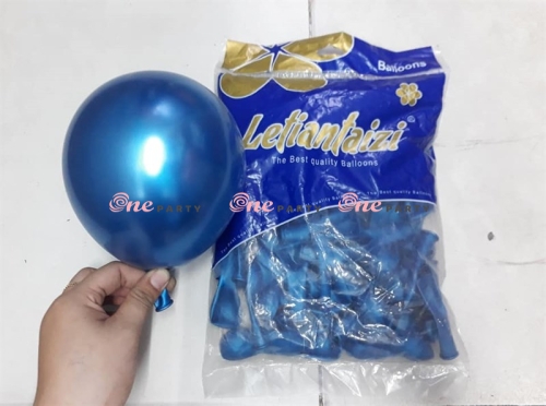 Tròn chomre 6in xanh dương - túi/100 cái