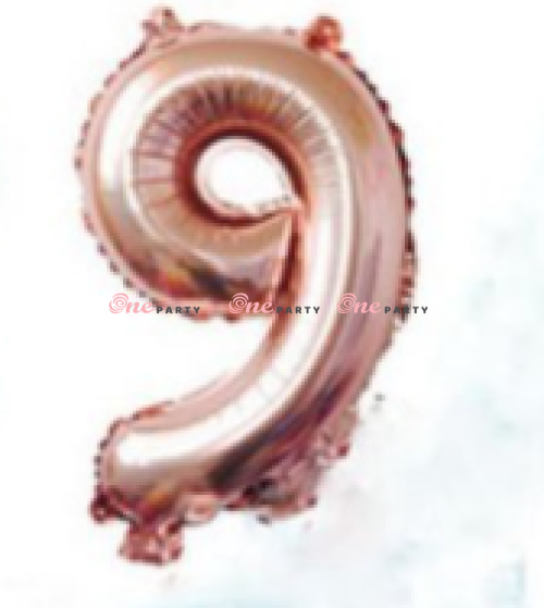 Số 9 lớn hồng gold - cái