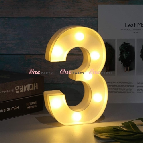 Số 3 đèn led - cái
