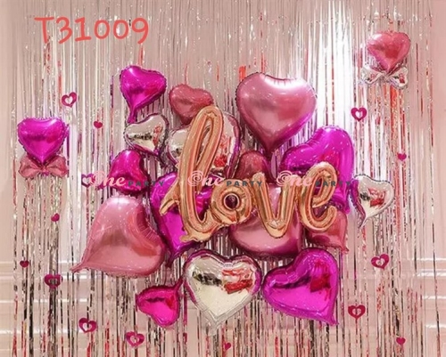 T31009 Set bóng chữ love liền