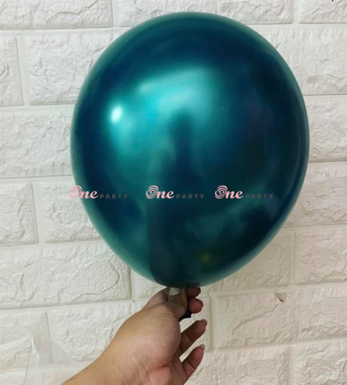 TRòn 10in xanh bảo ngọc - túi/50 cái ( lá đậm nhũ lồng)
